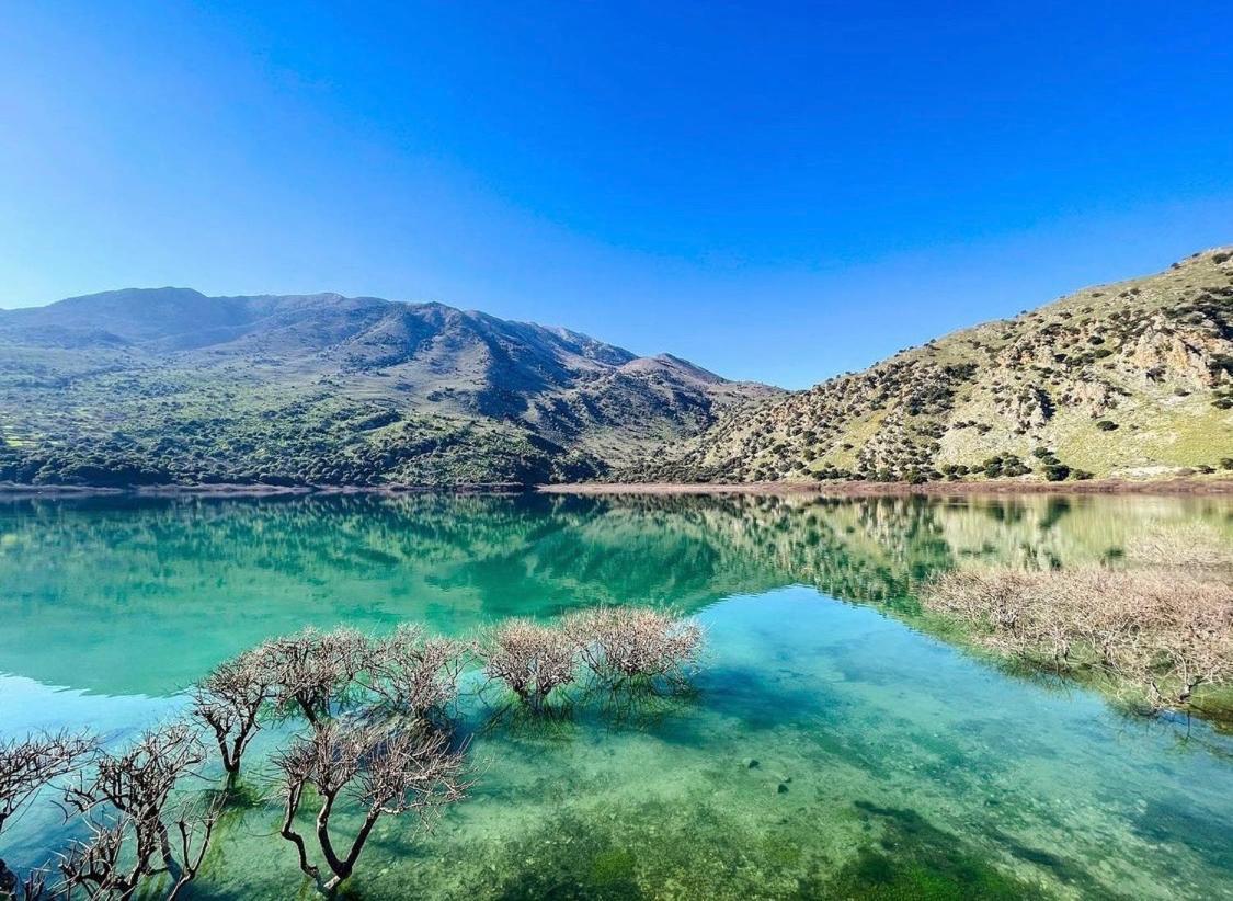 Korissia With Lake View Kournás Dış mekan fotoğraf