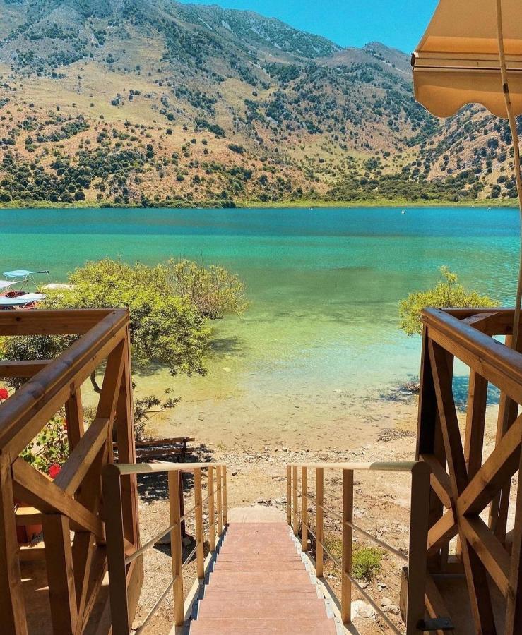 Korissia With Lake View Kournás Dış mekan fotoğraf